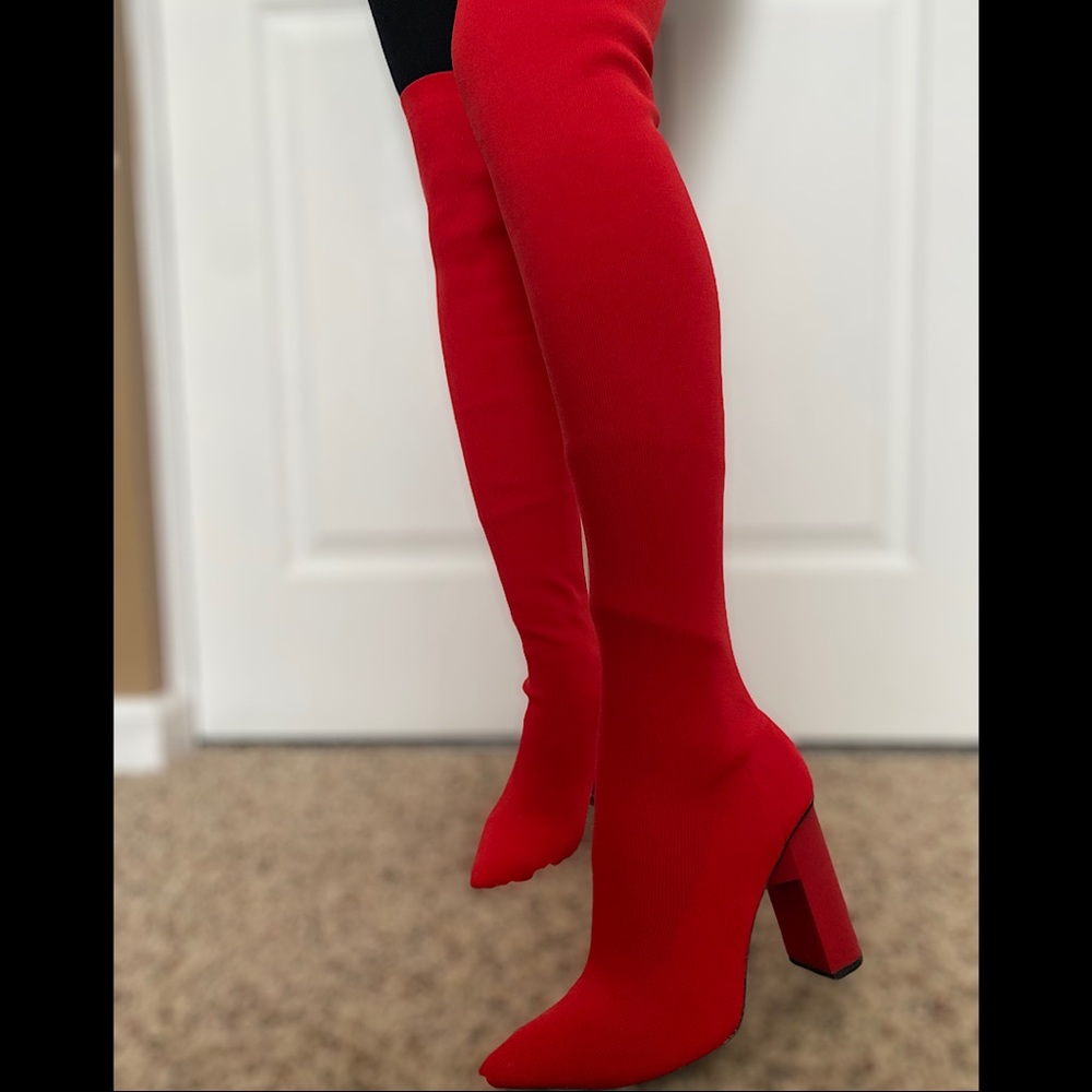 Knee high ZARA boots size 8